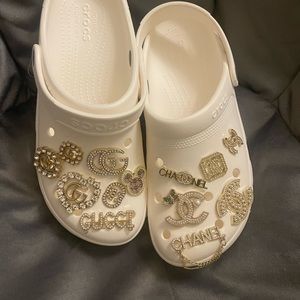 women size 11 white Crocs